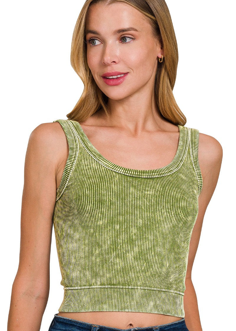 Washed Tank Bralette