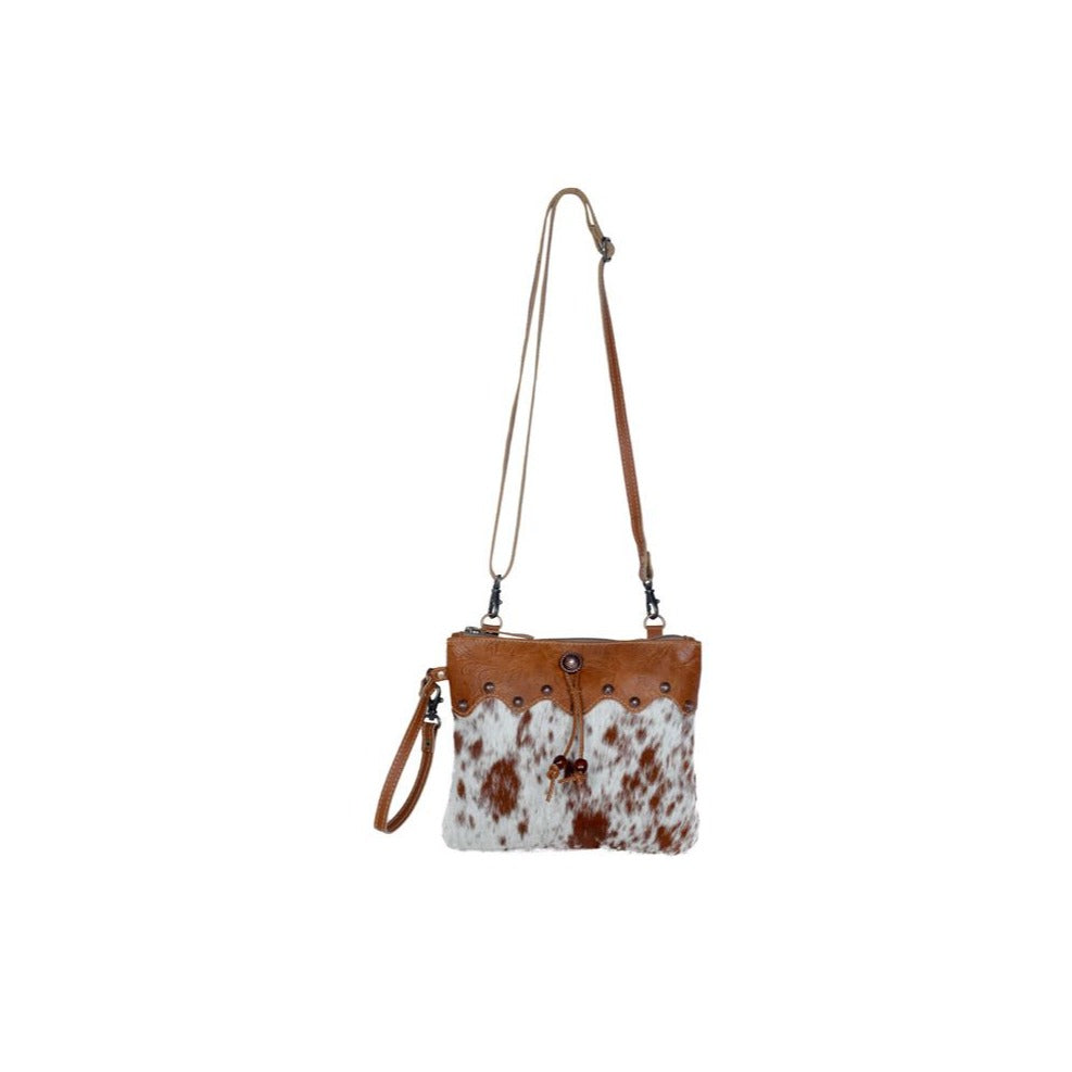 Ornate Brown Leather Myra Bag