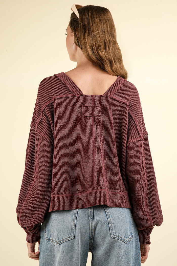 Otto Ribbed Comfy Knit Crop Top