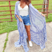 Paisley Free Flow Kimono