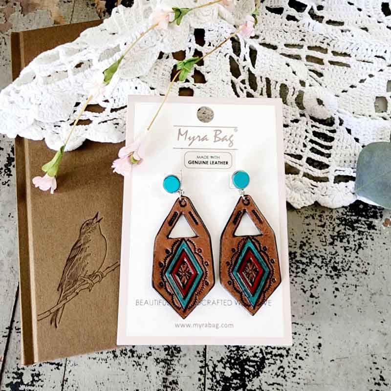 Pamarina Falls Leather Earrings