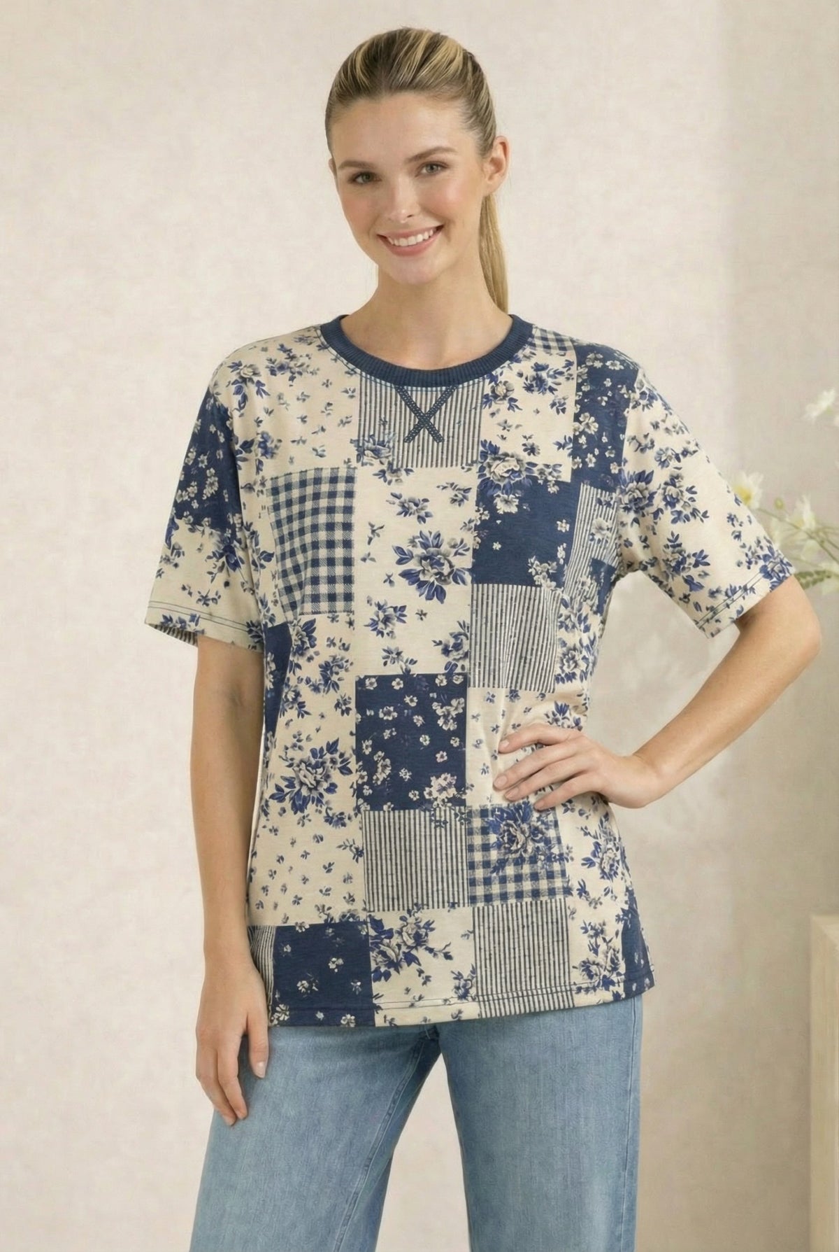 Patch Florals Top