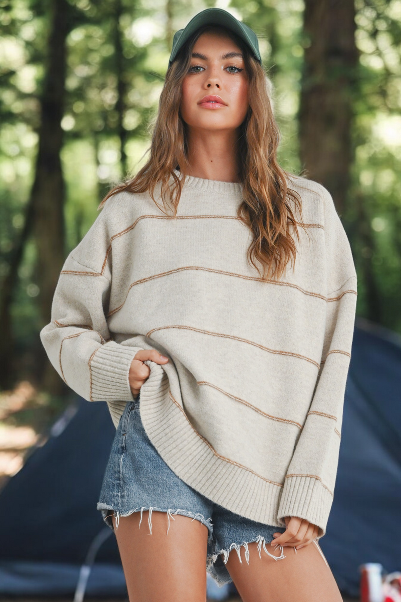 Striped Oversize Sweater