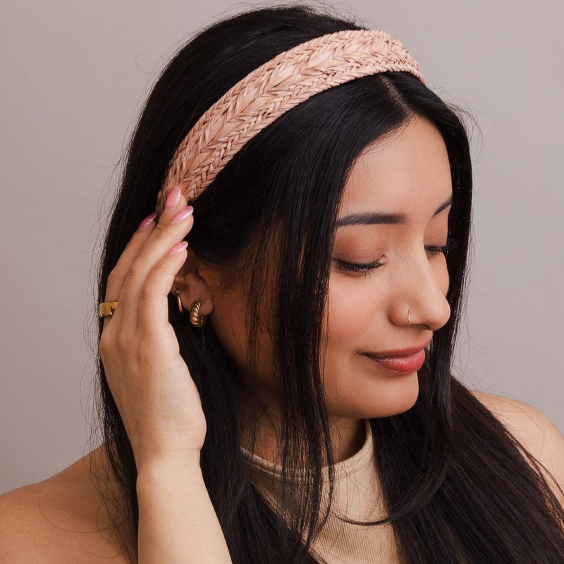 Leather Braided Boho Headband