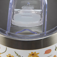 Pressed Flowers Wine Tumbler