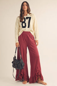 Romantic Lace Wide Leg Pants