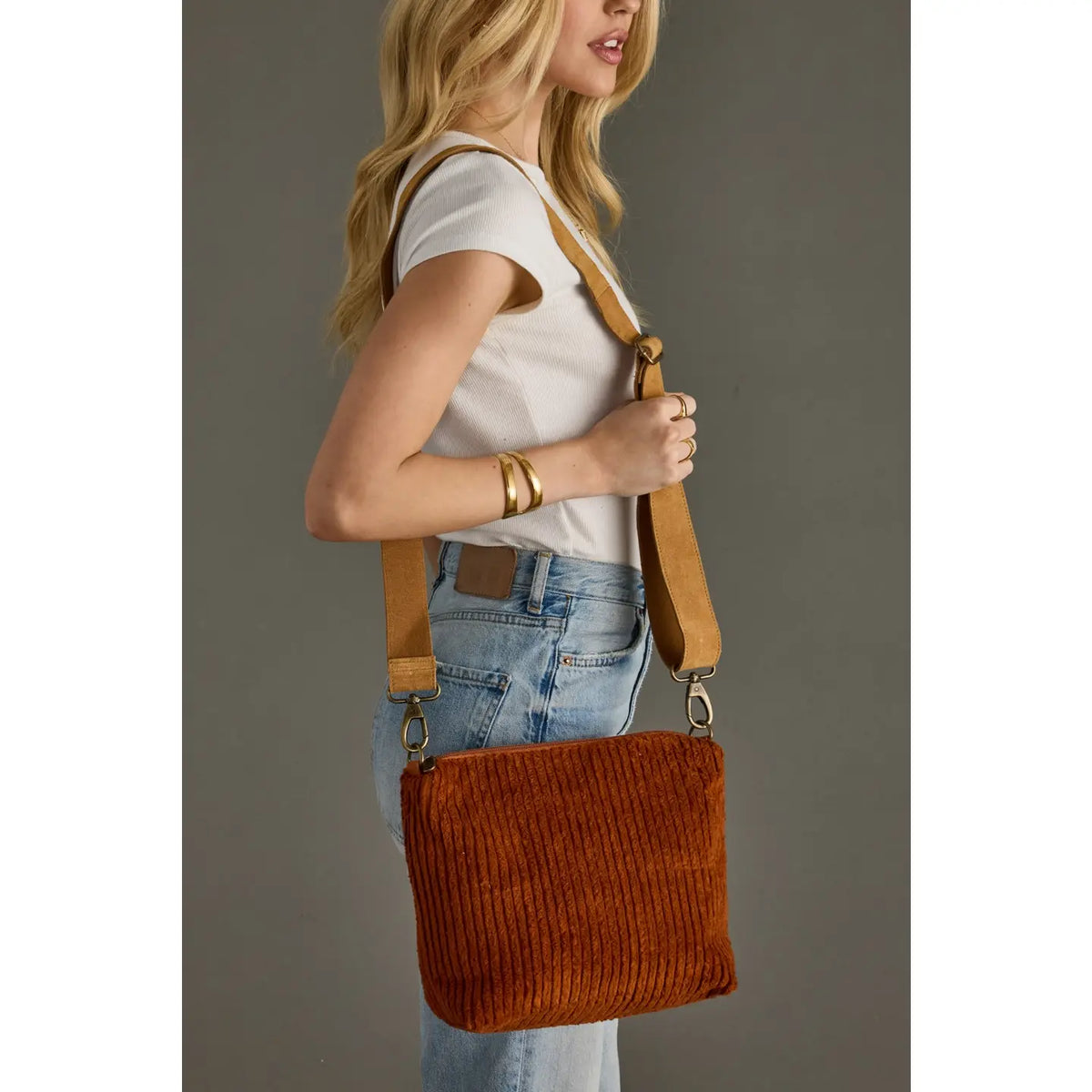 Dreaming Corduroy Crossbody Bag