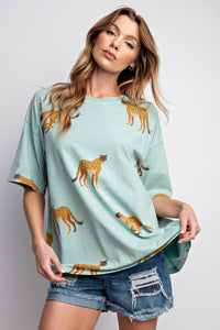 Plus Size Cheetah Tee