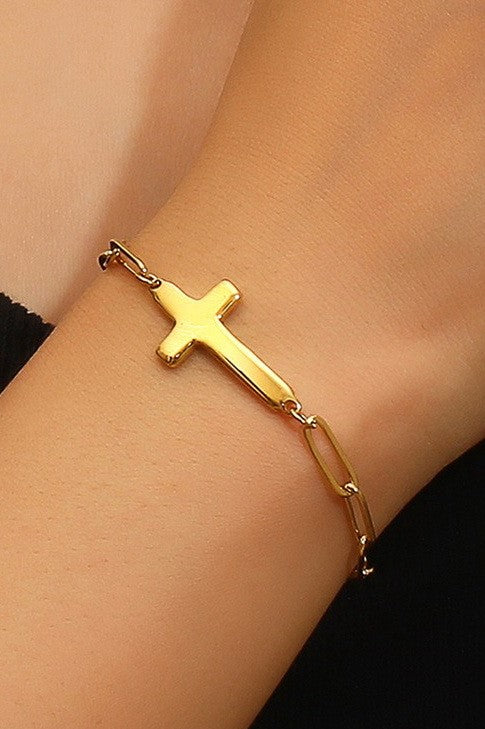 Tarnish Free Cross Bracelet