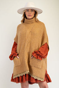 Sweater Knit Poncho