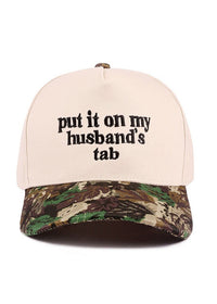 Put it on my Husband's Tab Hat