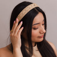 Leather Braided Boho Headband