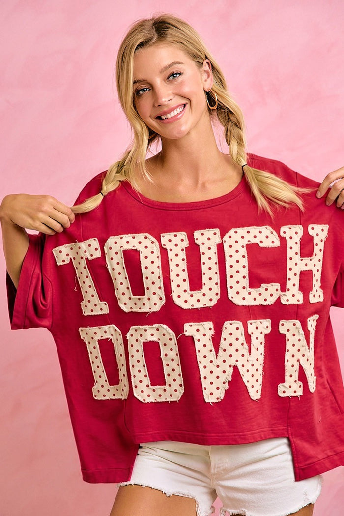 Touch Down Patchwork Tee
