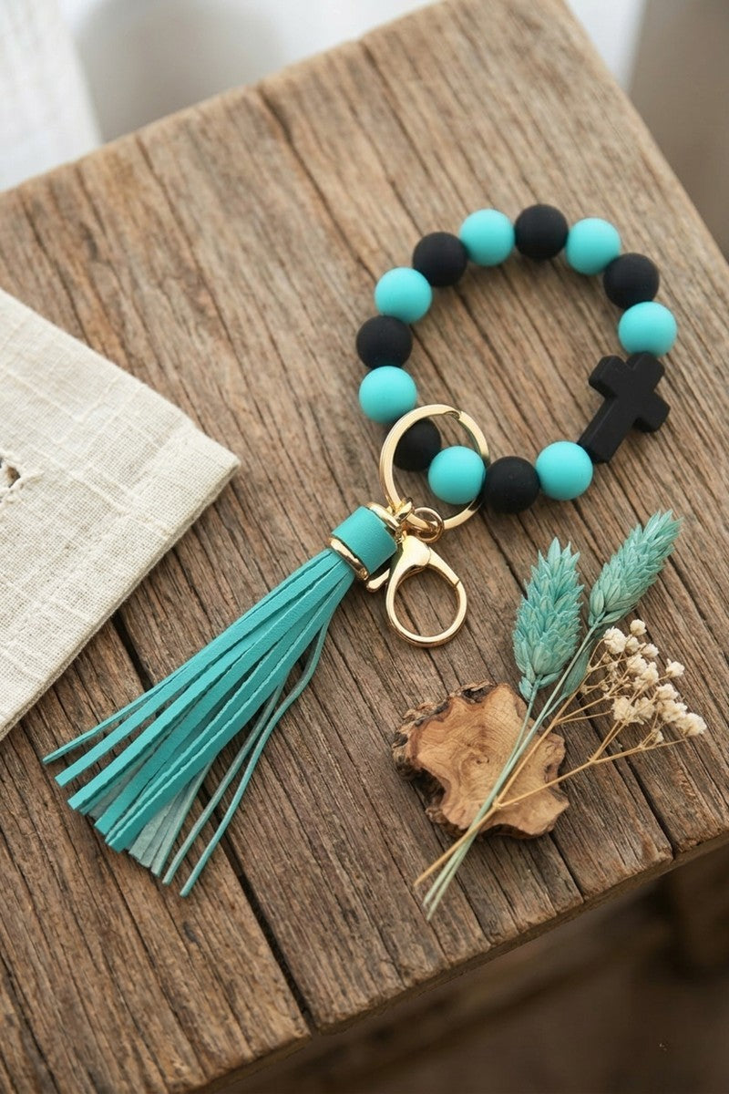 Jesus Cross Bubble Keychain