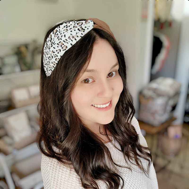 Two-Tone Leopard Hairband