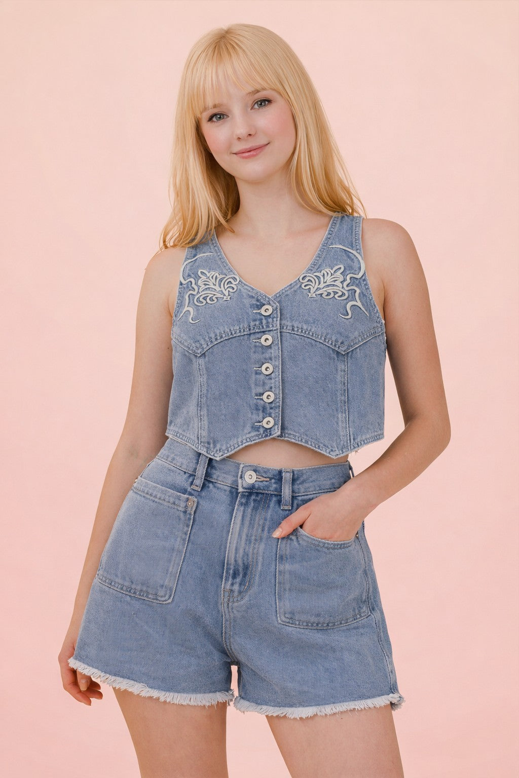 Very Jean Embroidered Vest