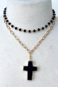 Vintage Chic Cross Necklace