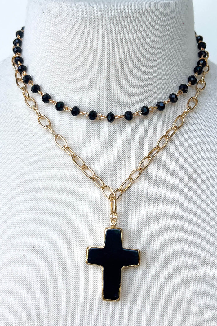 Vintage Chic Cross Necklace