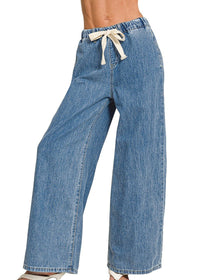 Wide Leg Drawstring Pants