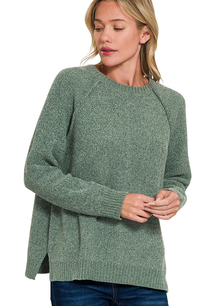Chenille Raglan Sweater