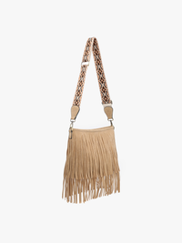 Sadie Suede Crossbody w/ Guitar Strap