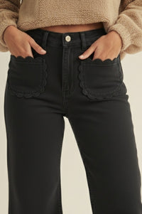 Scallop Pocket Pants