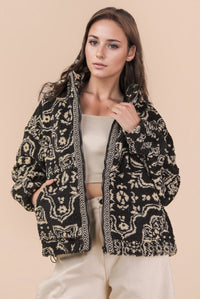 Cozy Printed Fleece Jacket