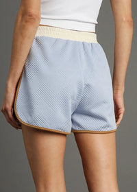 Color Block Knit Jacquard Shorts