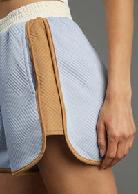 Color Block Knit Jacquard Shorts