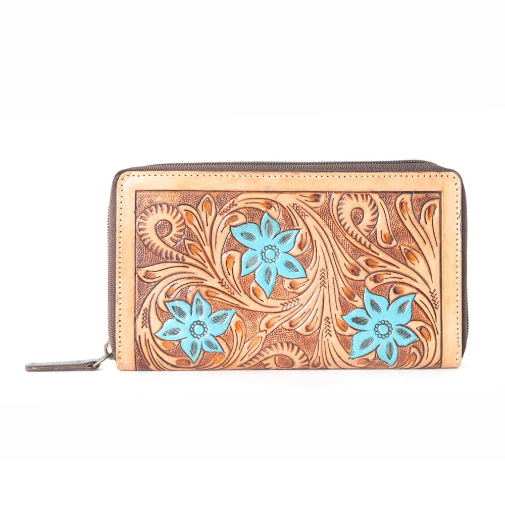 Blue Blooms Myra Wallet