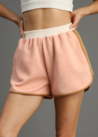 Color Block Knit Jacquard Shorts
