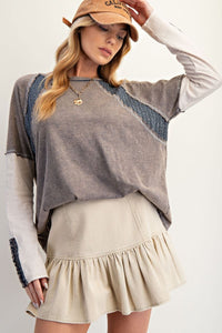 BOHO Washed Style Top