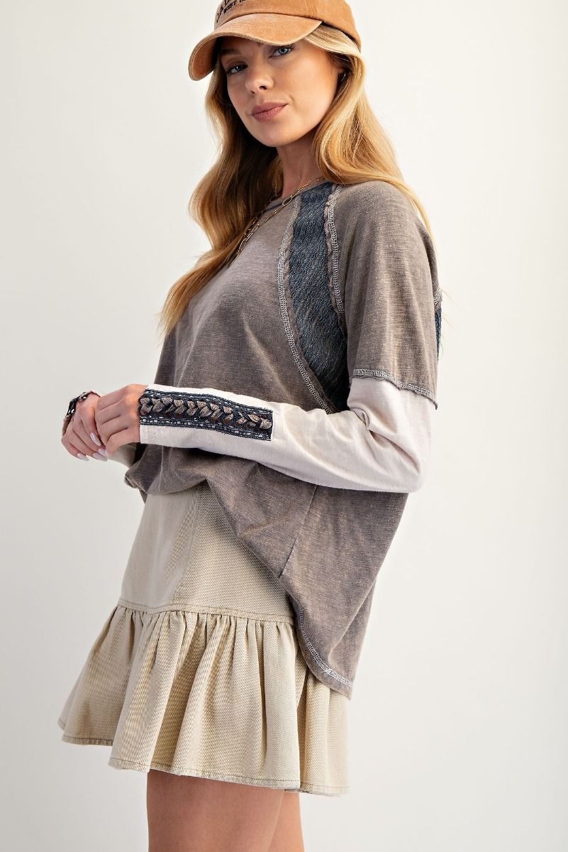 BOHO Washed Style Top