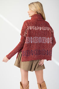 BOHO Turtle Neck Sweater