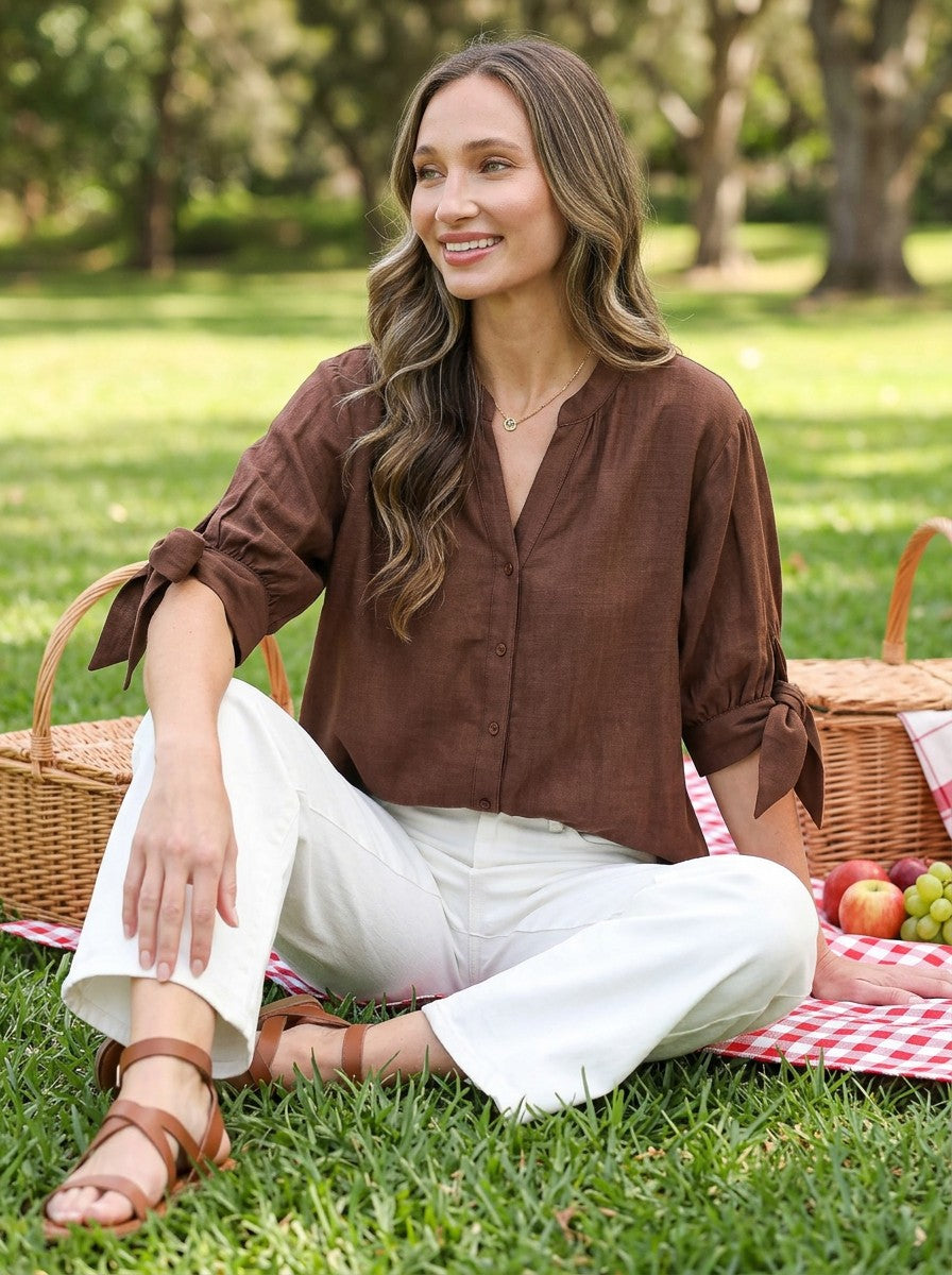 Bow Sleeve Blouse