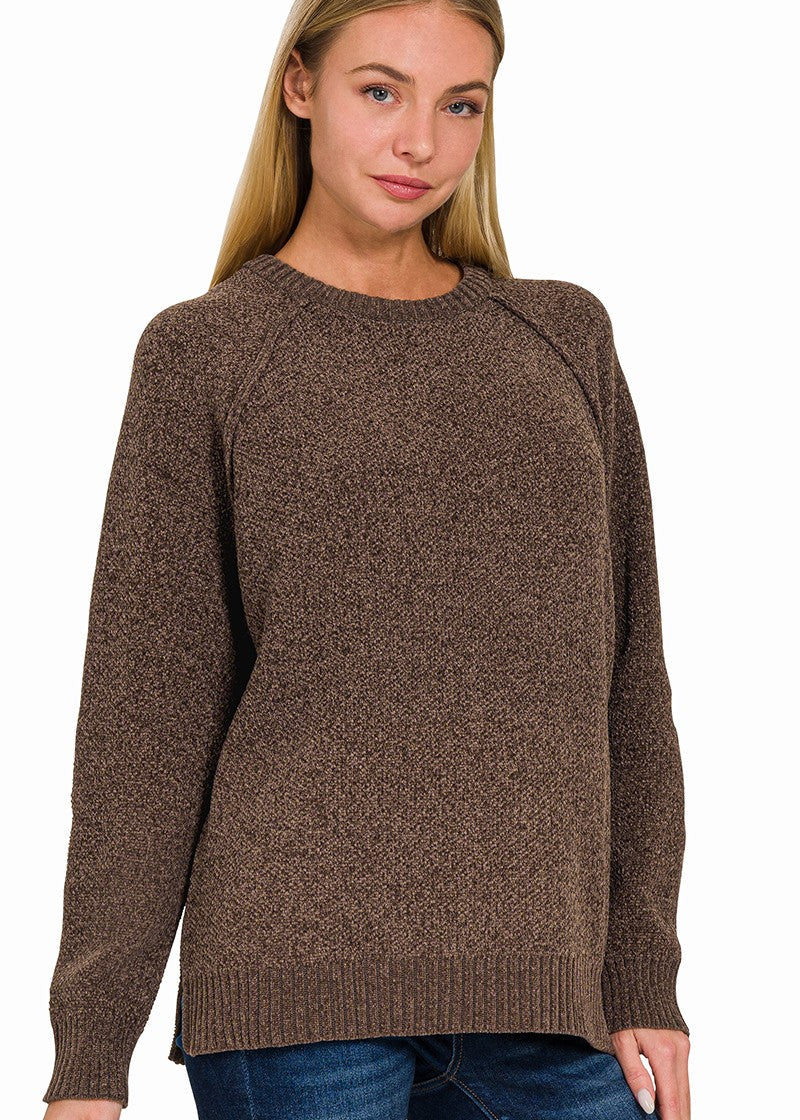 Chenille Raglan Sweater