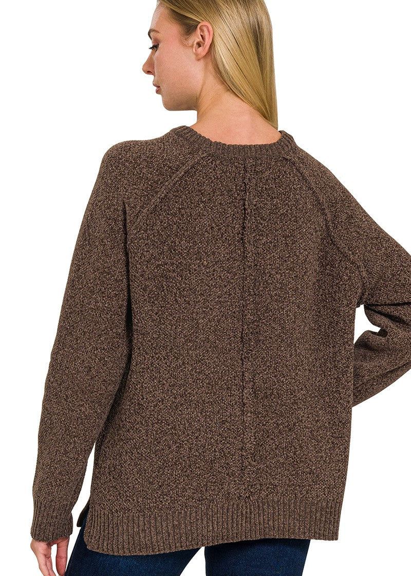 Chenille Raglan Sweater