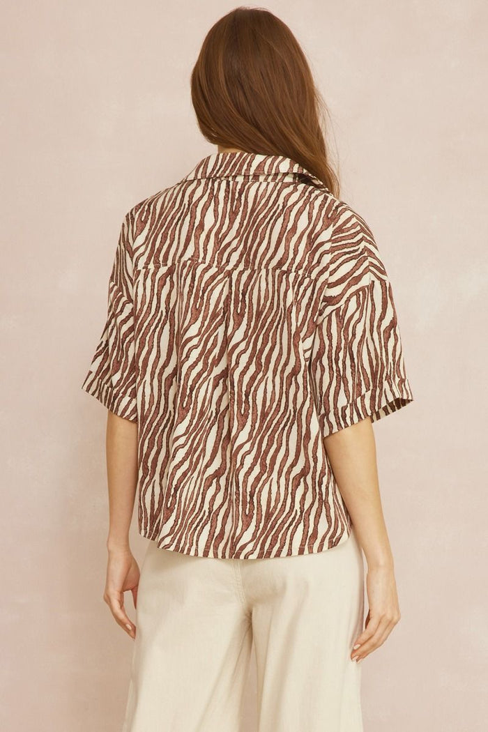 Animal Print Blouse