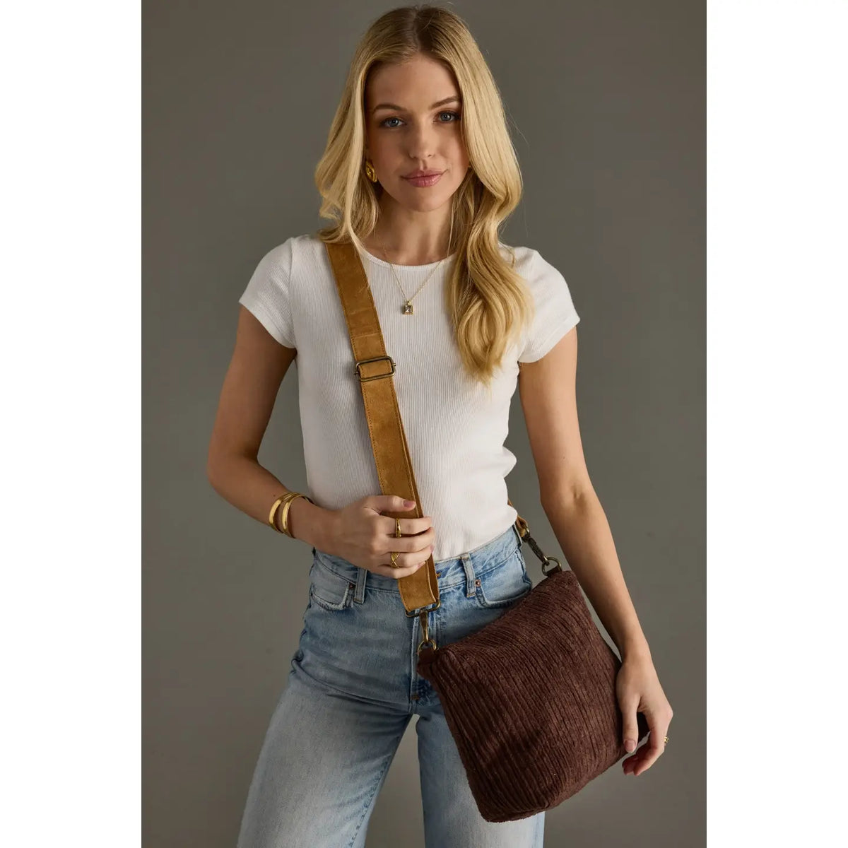 Dreaming Corduroy Crossbody Bag