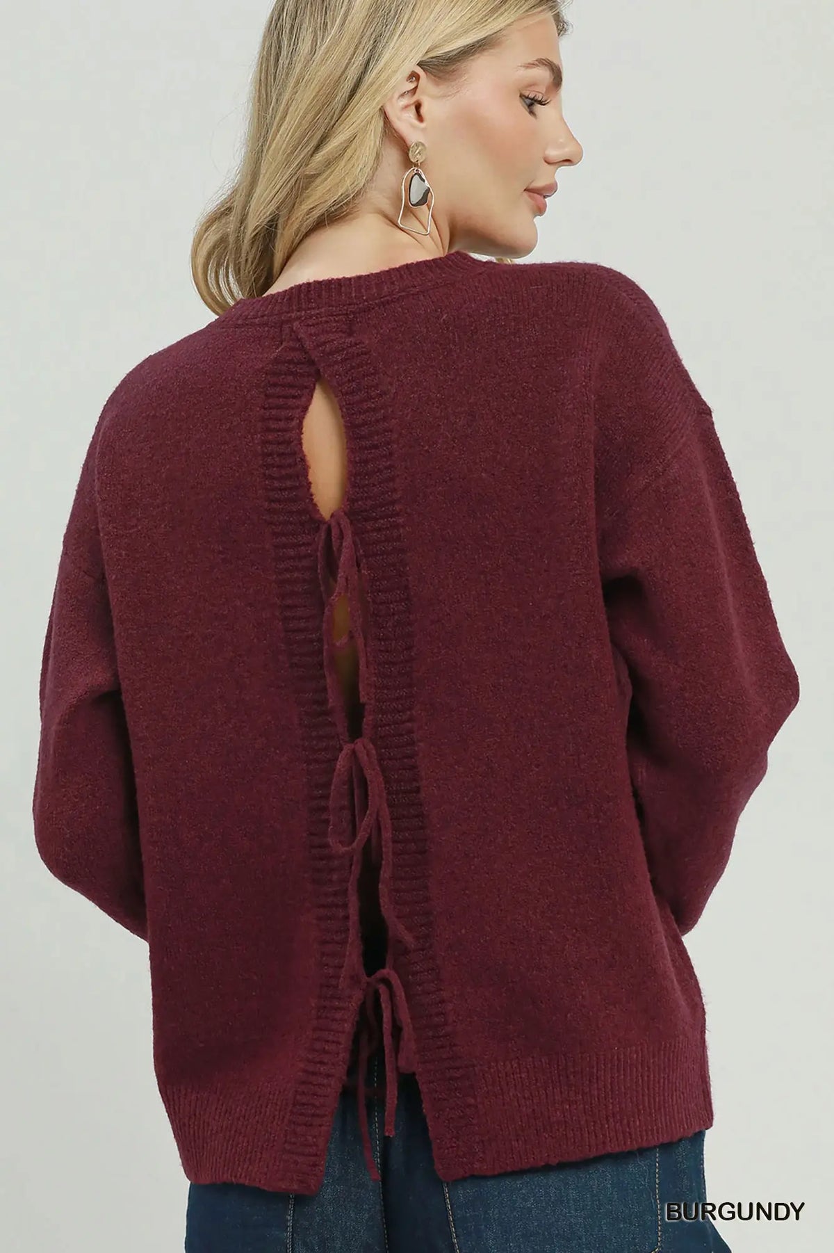 Bow Back Sweater
