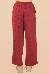 Cable Knit Sweatpants