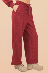 Cable Knit Sweatpants