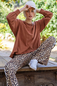 Oversized Cotton Long Sleeve Top