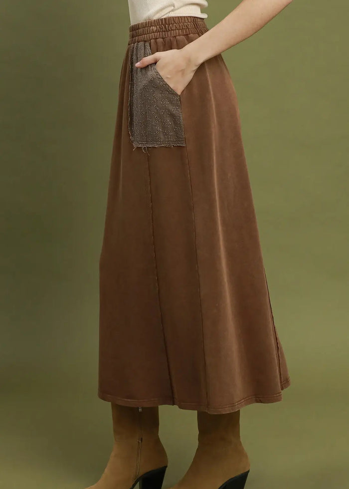 French Terry Maxi Skirt