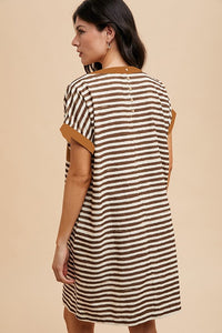 Corduroy Fall Stripes Dress