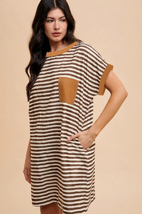 Corduroy Fall Stripes Dress