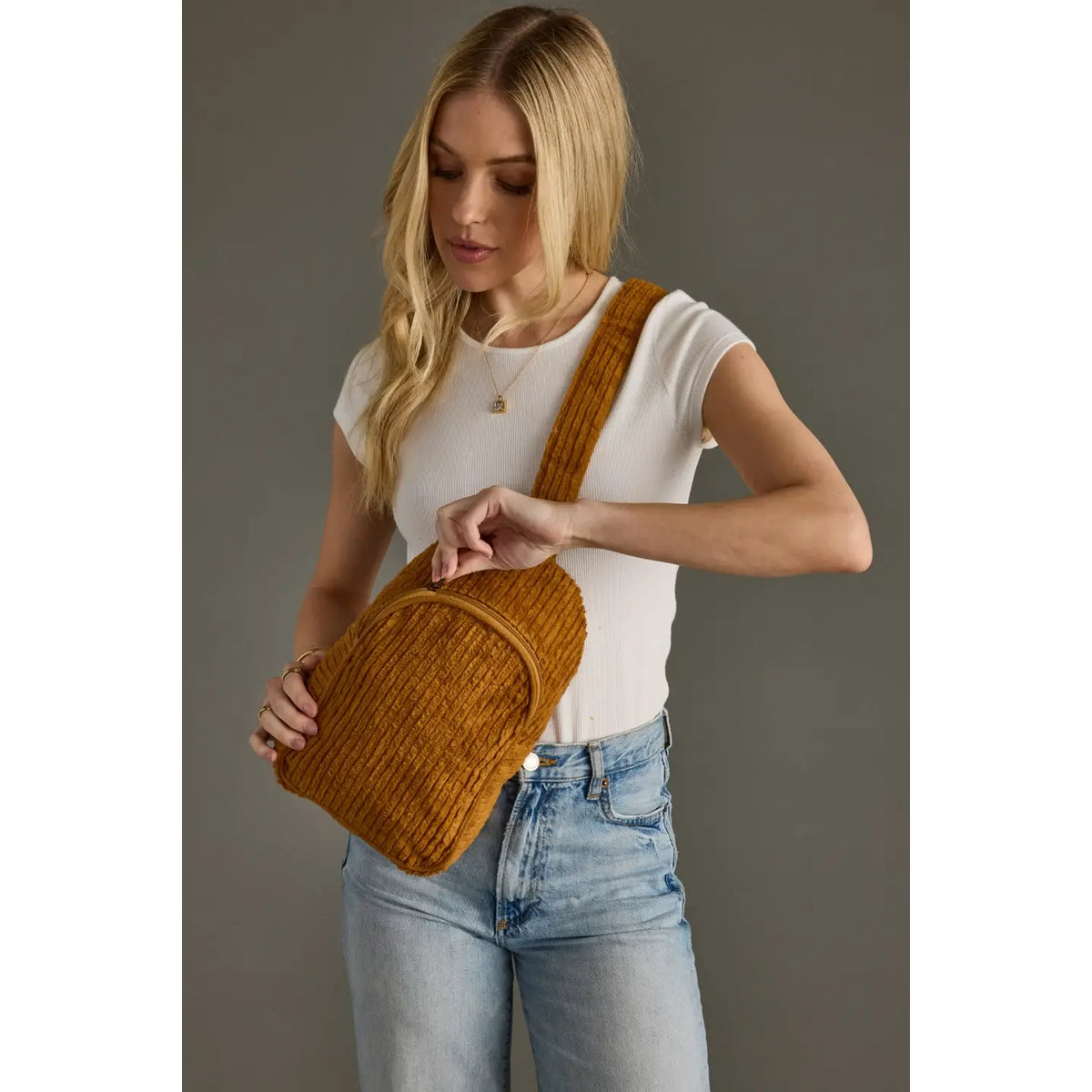 Dreaming Corduroy Sling Bag