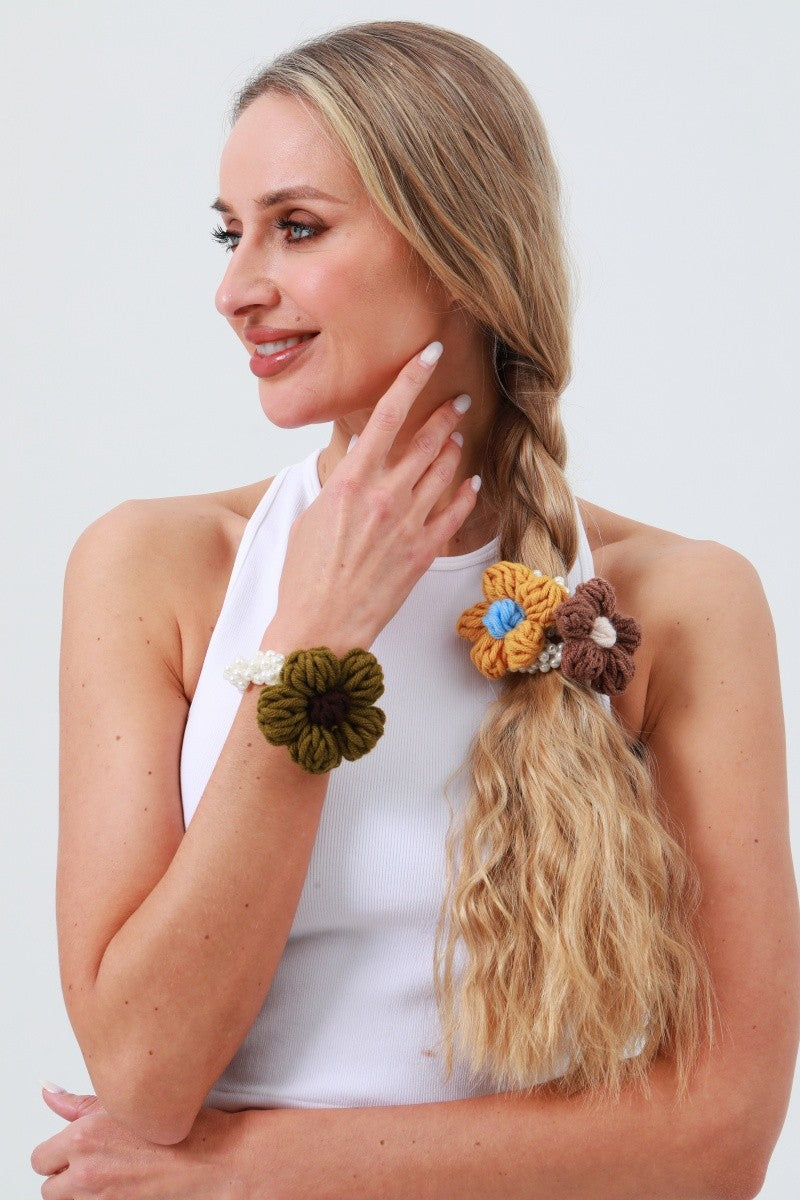 Crochet Flower Hairband