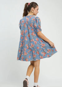 Denim Rose Dress