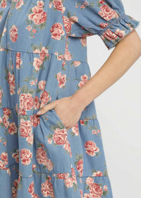 Denim Rose Dress